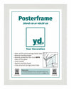 Poster Frame MDF 30x40cm White Mat Front Size | Yourdecoration.co.uk
