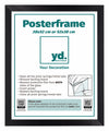 Poster Frame MDF 38x52cm Black Mat Front Size | Yourdecoration.co.uk