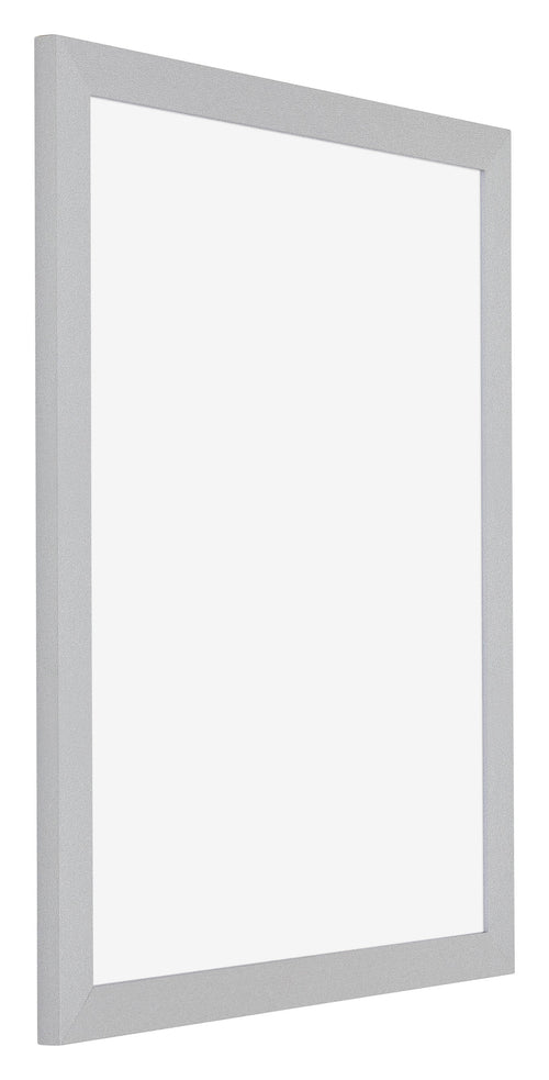Poster Frame MDF 38x52cm Mat Silver Front Oblique | Yourdecoration.co.uk