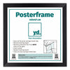 Poster Frame MDF 40x40cm Black Mat Front Size | Yourdecoration.co.uk
