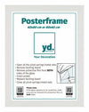 Poster Frame MDF 60x80 White Mat Front Size | Yourdecoration.co.uk
