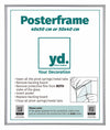 Poster Frame Plastic 40x50cm Silver Front Size | Yourdecoration.co.uk