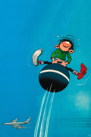 Poster Gaston Jumping Balloon 61x91 5cm Abystyle GBYDCO534 | Yourdecoration.co.uk