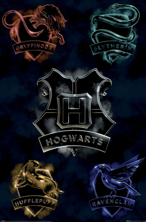Poster Harry Potter Houses 61x91 5cm PP2512503 | Yourdecoration.co.uk