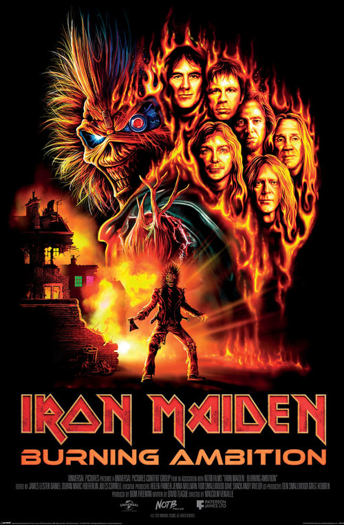 Poster Iron Maiden Burning Ambition 61x91 5cm PP2512952 | Yourdecoration.co.uk