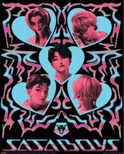 Poster K Pop Demon Hunters Saja Boys Hearts  40x50cm MPP2510744 | Yourdecoration.co.uk