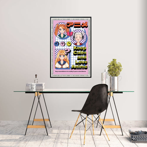 Poster Keep Calm And Love Anime 61x91.5cm Grupo Erik GPE5794 Sfeer | Yourdecoration.co.uk