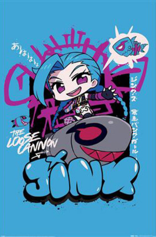 Poster League Of Legends Chibi Jinx 61x91 5cm PP2511076 | Yourdecoration.co.uk