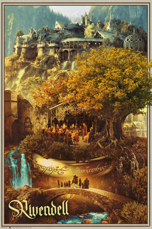 Poster Lord Of The Rings Rivendell 61x91 5cm GBYDCOA013 | Yourdecoration.co.uk