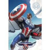 Poster Marvel Captain America Flying 61x91 5cm PP2404917 | Yourdecoration.co.uk