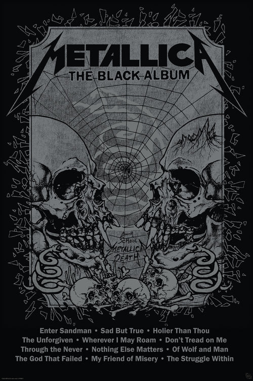 Poster Metallica Black Album 61x91 5cm Abystyle GBYDCO433 | Yourdecoration.co.uk