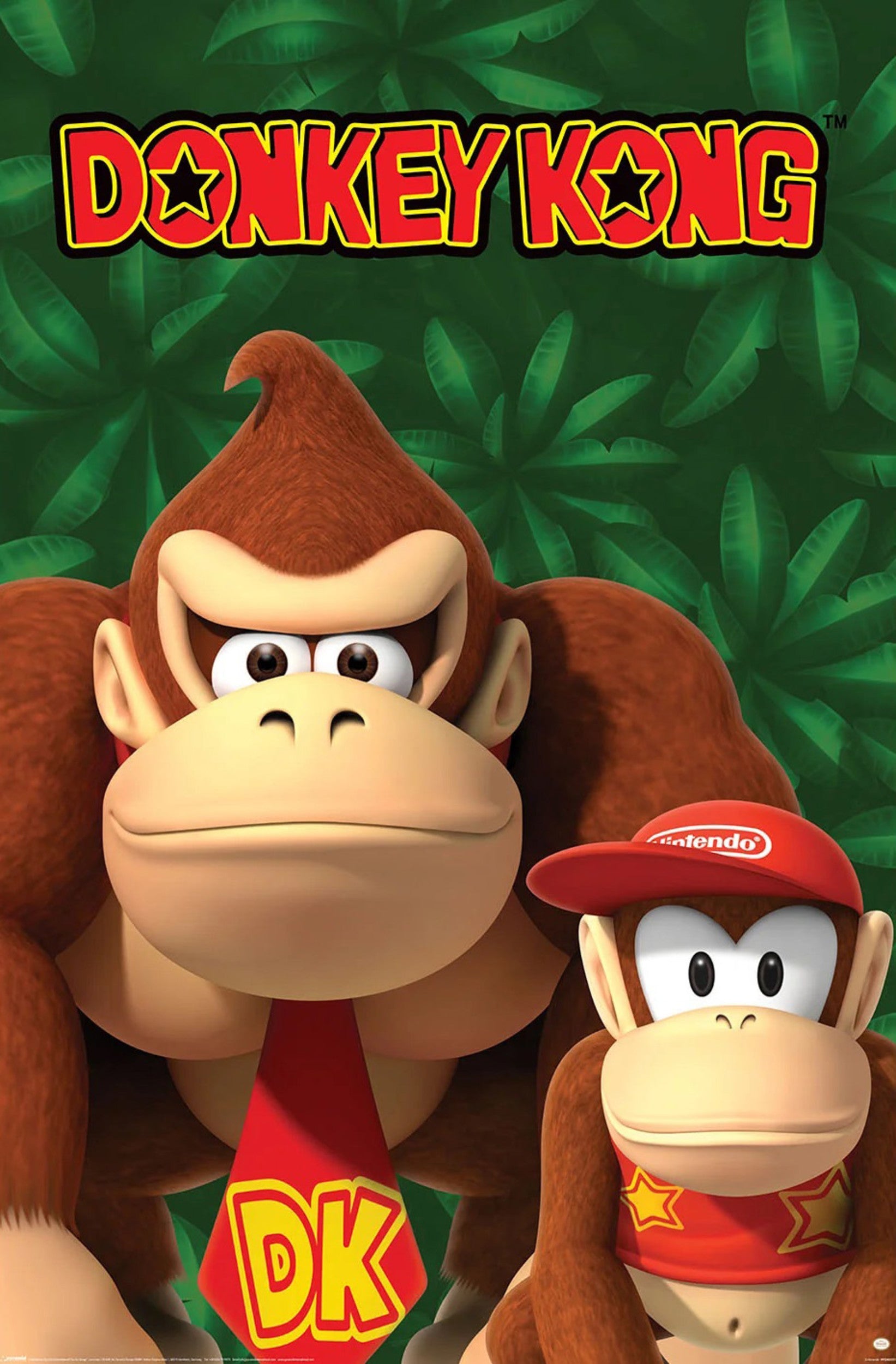 Nintendo Donkey Kong and Diddy Kong Poster 61x91,5cm | Yourdecoration.co.uk