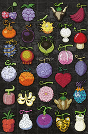 Poster One Piece Devil Fruits 61x91 5cm GBYDCOA050 | Yourdecoration.co.uk