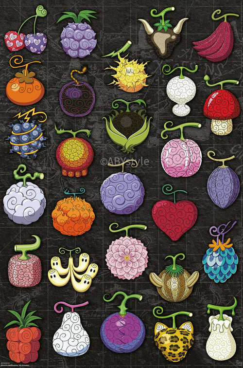 Poster One Piece Devil Fruits 61x91 5cm GBYDCOA050 | Yourdecoration.co.uk