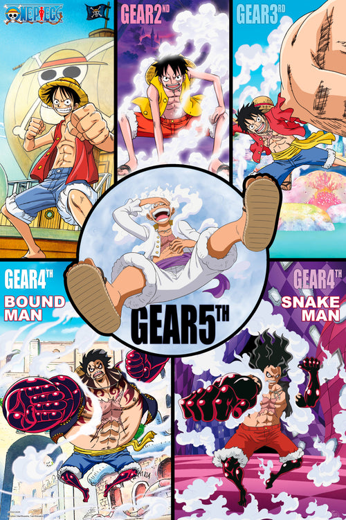 Poster One Piece Gears History 61x91 5cm Abystyle GBYDCO504 | Yourdecoration.co.uk