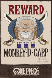 Poster One Piece Wanted Garp Cross Guild 61x91 5cm GBYDCOA008 | Yourdecoration.co.uk