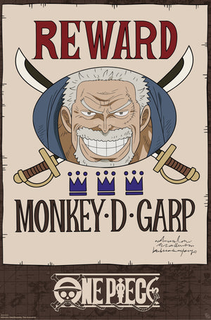 Poster One Piece Wanted Garp Cross Guild 61x91 5cm GBYDCOA008 | Yourdecoration.co.uk