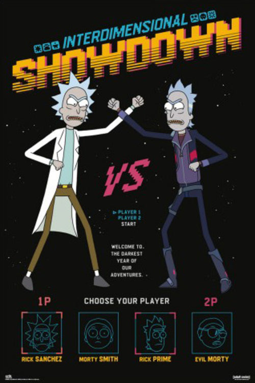 Poster Rick And Morty Interdimensional Showdown 61x91 5cm Grupo Erik GPE5801 | Yourdecoration.co.uk