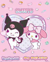 Poster Sanrio Kuromi My Melody Sweets 40x50cm MPP2501459 | Yourdecoration.co.uk
