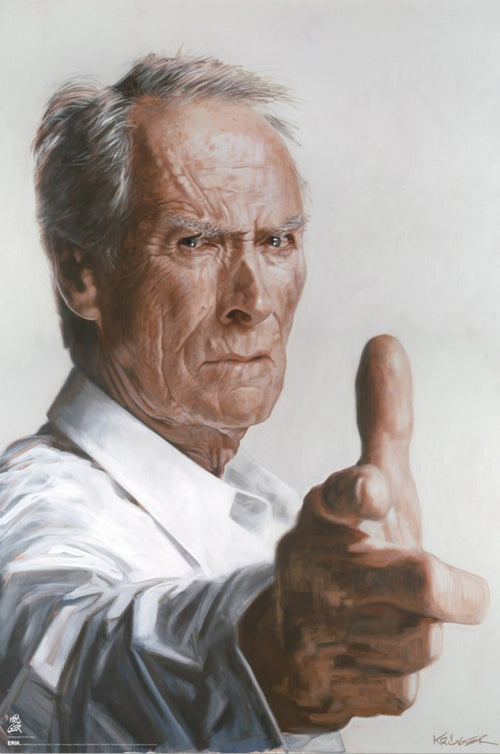 Poster Sebastian Kruger Clint Eastwood 61x91 5cm GPE6064 | Yourdecoration.co.uk