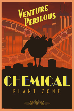 Poster Sonic The Hedgehog Venture Perilous Chemical Plant Zone 61x91 5cm Grupo Erik GPE5809 | Yourdecoration.co.uk