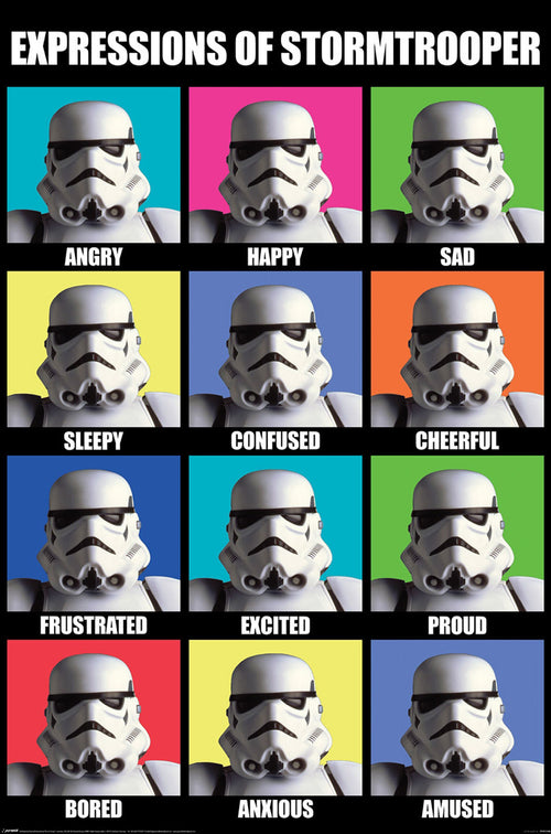 Poster Star Wars Expression Of Stormtrooper 61x91 5cm PP2513189 | Yourdecoration.co.uk