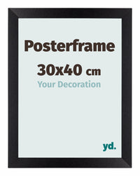 Posterframe 30x40cm Black Mat MDF Parma Size | Yourdecoration.co.uk