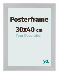 Posterframe 30x40cm Silver MDF Parma Size | Yourdecoration.co.uk