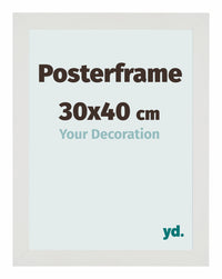 Posterframe 30x40cm White Mat MDF Parma Size | Yourdecoration.co.uk