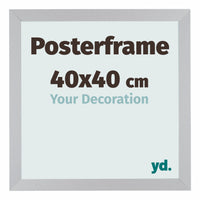 Posterframe 40x40cm Silver MDF Parma Size | Yourdecoration.co.uk