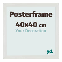 Posterframe 40x40cm White Mat MDF Parma Size | Yourdecoration.co.uk