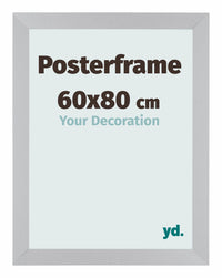 Posterframe 60x80cm Silver MDF Parma Size | Yourdecoration.co.uk