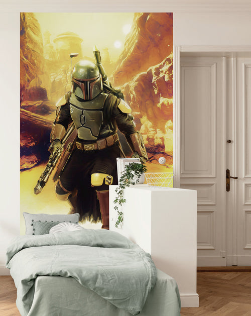 Star Wars Boba Fett Sneaking Up Interior Wall Mural DX3 179 | Yourdecoration.co.uk