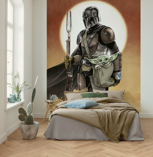 Star Wars The Mandalorian and Grogu Interior Wall Mural DX4 184 | Yourdecoration.co.uk
