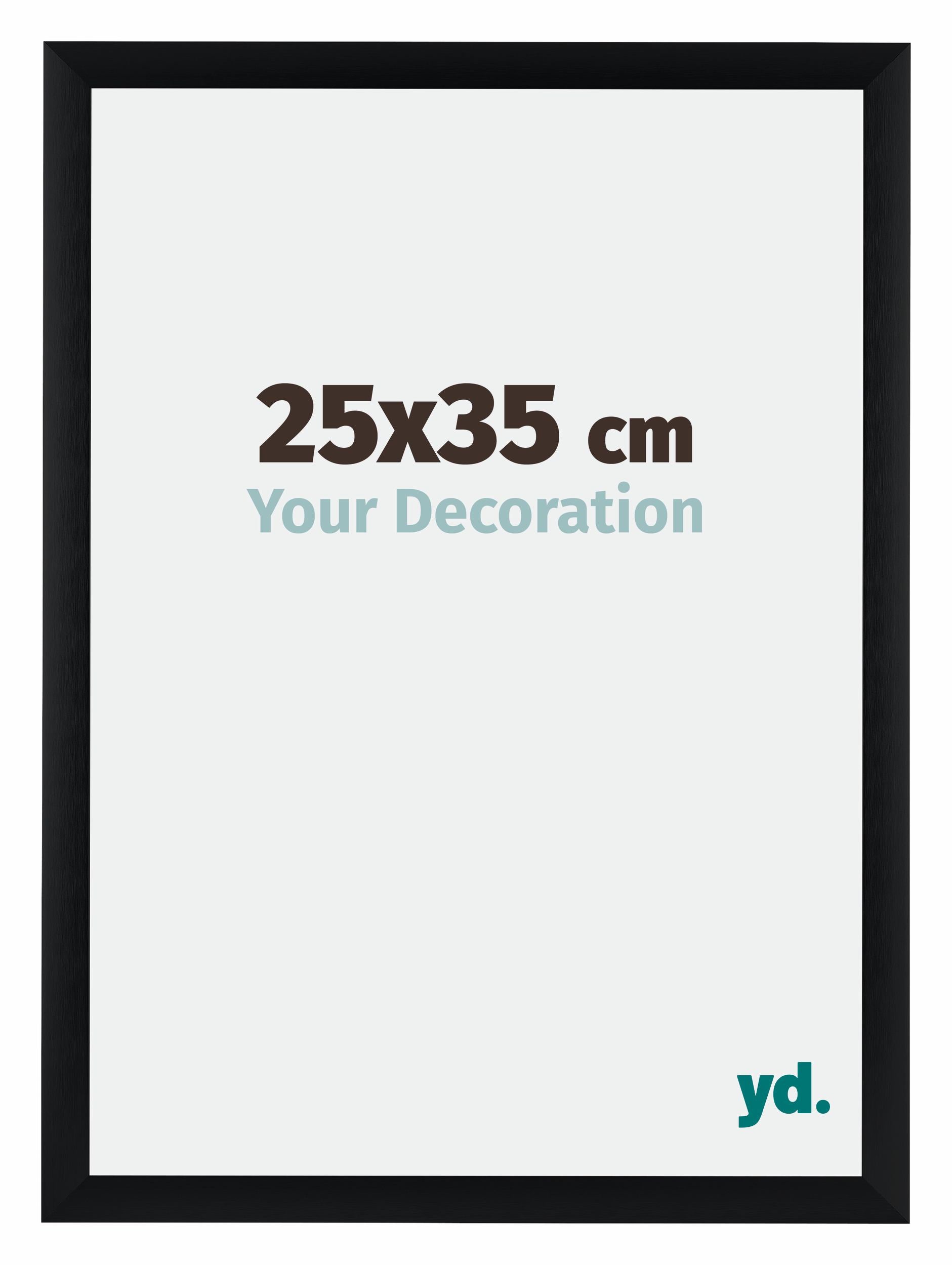 Aluminium Photo Frame 25x35cm Black Brushed | Yourdecoration.co.uk