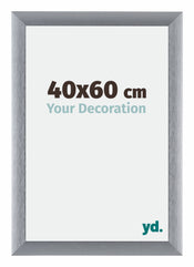 Tucson Aluminium Photo Frame 40x60cm Silver Brushed Front Size | Yourdecoration.co.uk