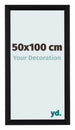 Tucson Aluminium Photo Frame 50x100cm Black Brushed Front Size | Yourdecoration.co.uk
