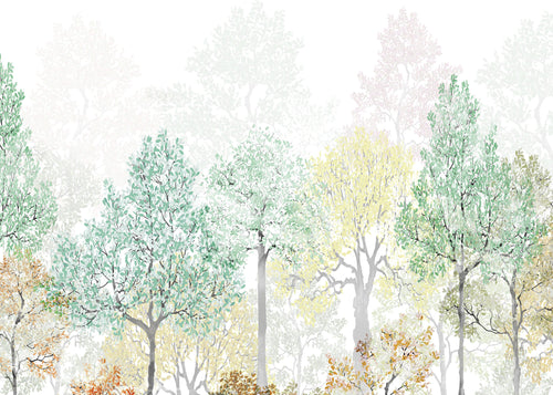 Wall Mural Bright Rainbow 350x250cm FLX7 027 | Yourdecoration.co.uk