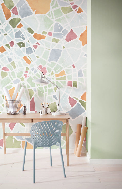 Wall Mural City Map 150x250cm Komar FLX3 063 Interior | Yourdecoration.co.uk