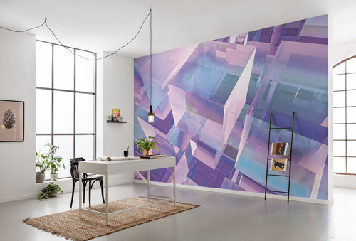 Wall Mural Holographicubical 350x250cm FLX7 029 Interior | Yourdecoration.co.uk