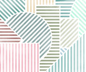 Wall Mural Jeux de Lignes Bonbon 300x250cm FLX6 039 | Yourdecoration.co.uk