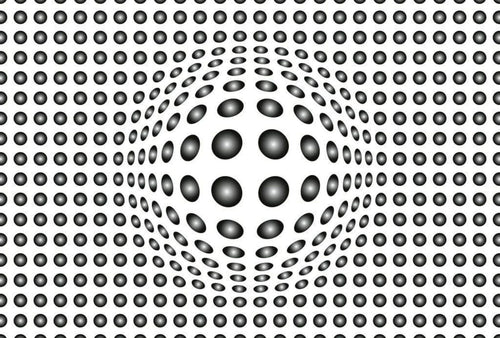 Wizard+Genius Dots Black and White Non Woven Wall Mural 384x260cm 8 Panels | Yourdecoration.co.uk