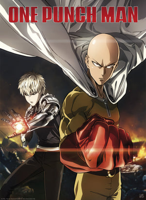 One Punch Man Saitama And Genos Poster 38X52cm | Yourdecoration.co.uk