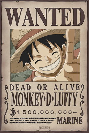 One Piece Wanted Luffy New 2 Poster 35X52cm | Yourdecoration.co.uk