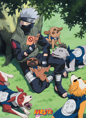 Naruto Kakashi And Dogs Poster 38X52cm | Yourdecoration.co.uk