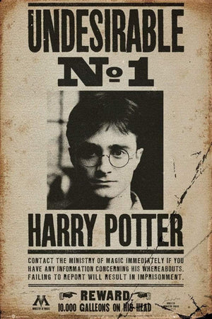 GBeye Harry Potter Undesirable No 1 Poster 61x91,5cm | Yourdecoration.co.uk