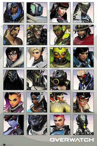 GBeye Overwatch Character Portraits Poster 61x91,5cm | Yourdecoration.co.uk