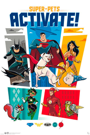 Gbeye GBYDCO069 Dc Comics League Of Superpets Activate Poster 61x 91-5cm | Yourdecoration.co.uk