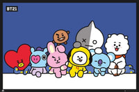 GBeye BT21 Group Blue Poster 91,5x61cm | Yourdecoration.co.uk