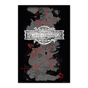 Grupo Erik GPE5513 Game Of Thrones Map Poster 61X91,5cm | Yourdecoration.co.uk